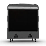 Black outdoor air cooler on a white background
