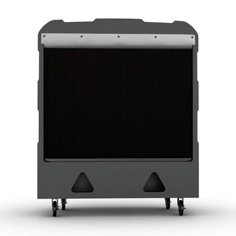 Black outdoor air cooler on a white background