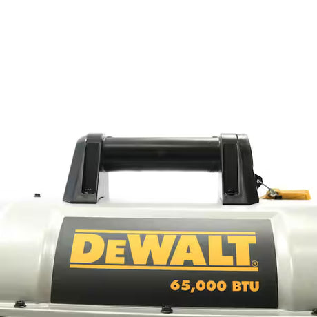 DeWalt portable heater with a black handle on a white background