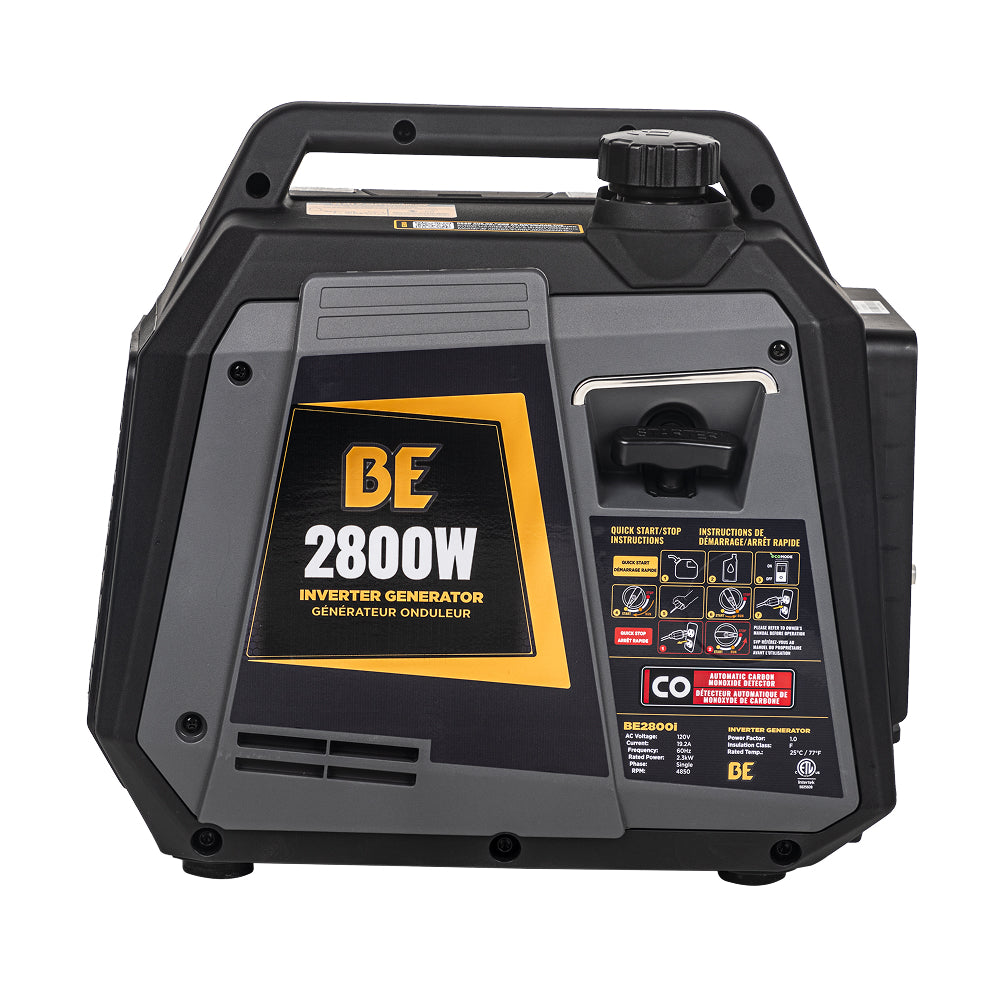Digital Inverter Generator 2,800 Watt  - BE2800I | Ultra-Quiet for Camping, RV & Home Backup *