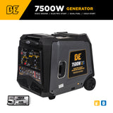 7500W generator with BE logo on a white background