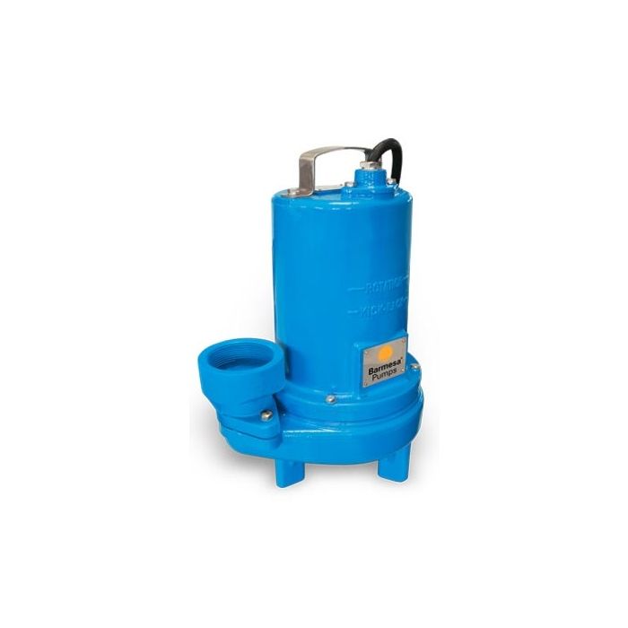 Barmesa 1-HP 3-Phase Submersible Non-Clog Sewage Pump