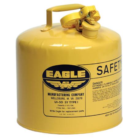 Diesel Can 5 Gallon Metal Type I Eagle UI-50-SY - HydroTech Pumps