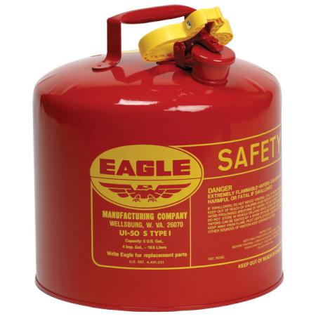 Gas Can 5 Gallon Metal Type I Eagle UI-50S - HydroTech Pumps