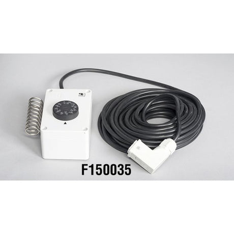 Electrical component with cable on a gray background