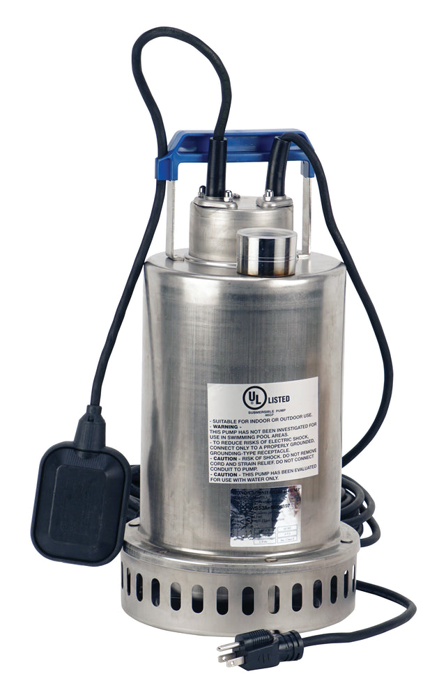 Submersible Honda pump with a label on a white background